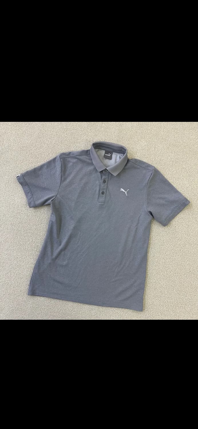 푸마 남성용 그레이 폴로 티셔츠 상품이미지1