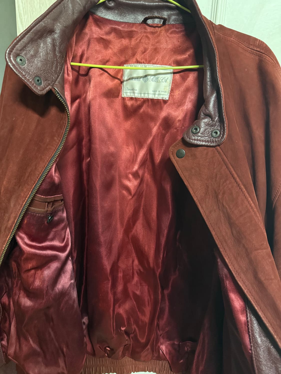 스페인산 남자소가죽자켓 상품이미지7