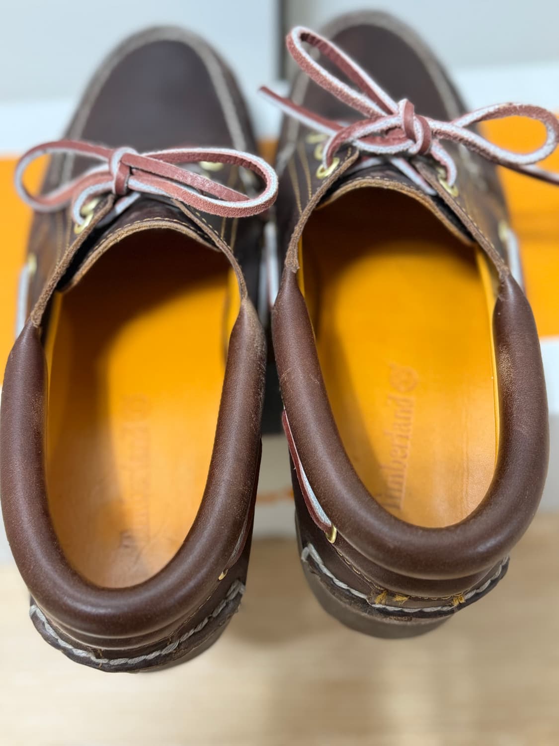 팀버랜드 보트 슈즈 브라운 3 eye boat shoes 상품이미지5