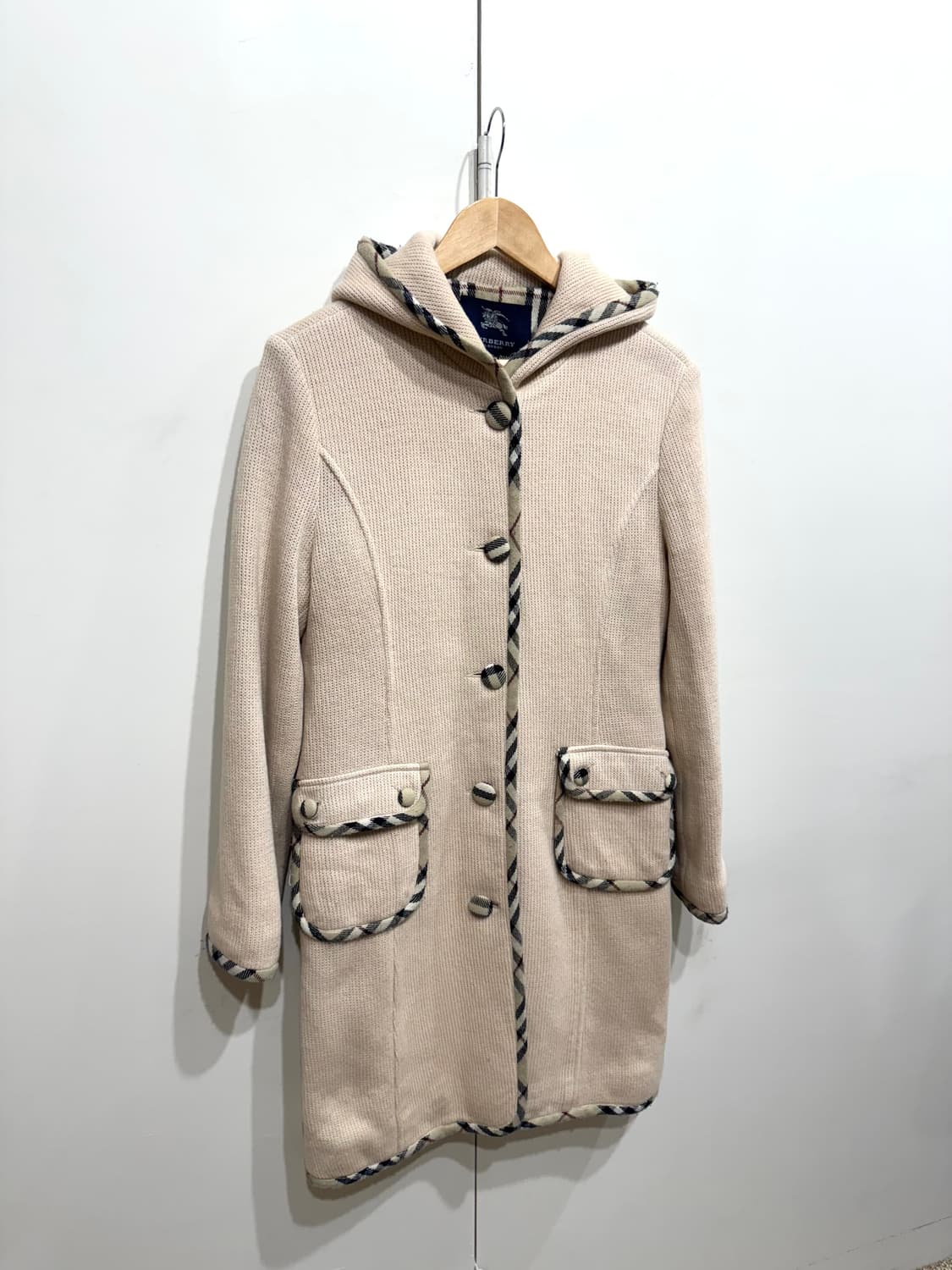 BURBERRY 버버리 니트 후드 코트 상품이미지3