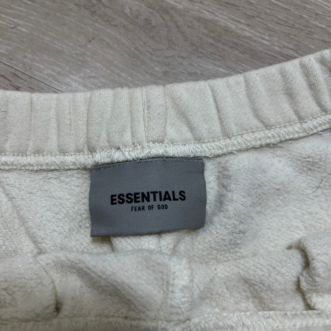 피어오브갓 에센셜 기모 트레이닝 하프 스웻팬츠 반바지 [아이보리] S 상품이미지5