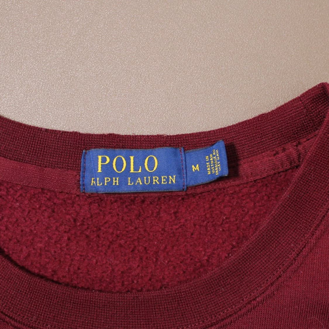 Polo 폴로 랄프로렌 버건디 맨투맨 상품이미지4