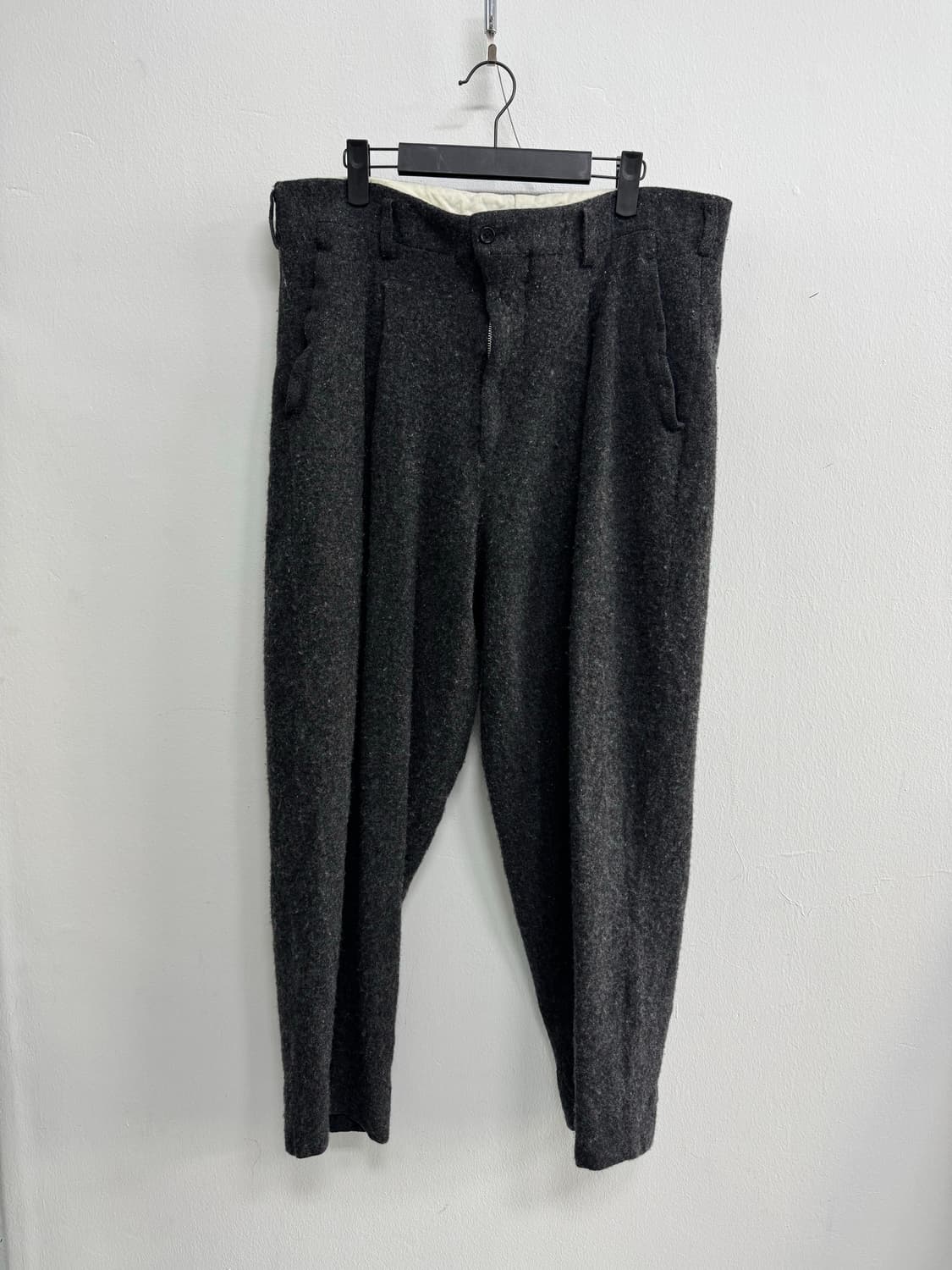 꼼데가르송 옴므 듀 원턱 축융 울 팬츠 M 상품이미지2