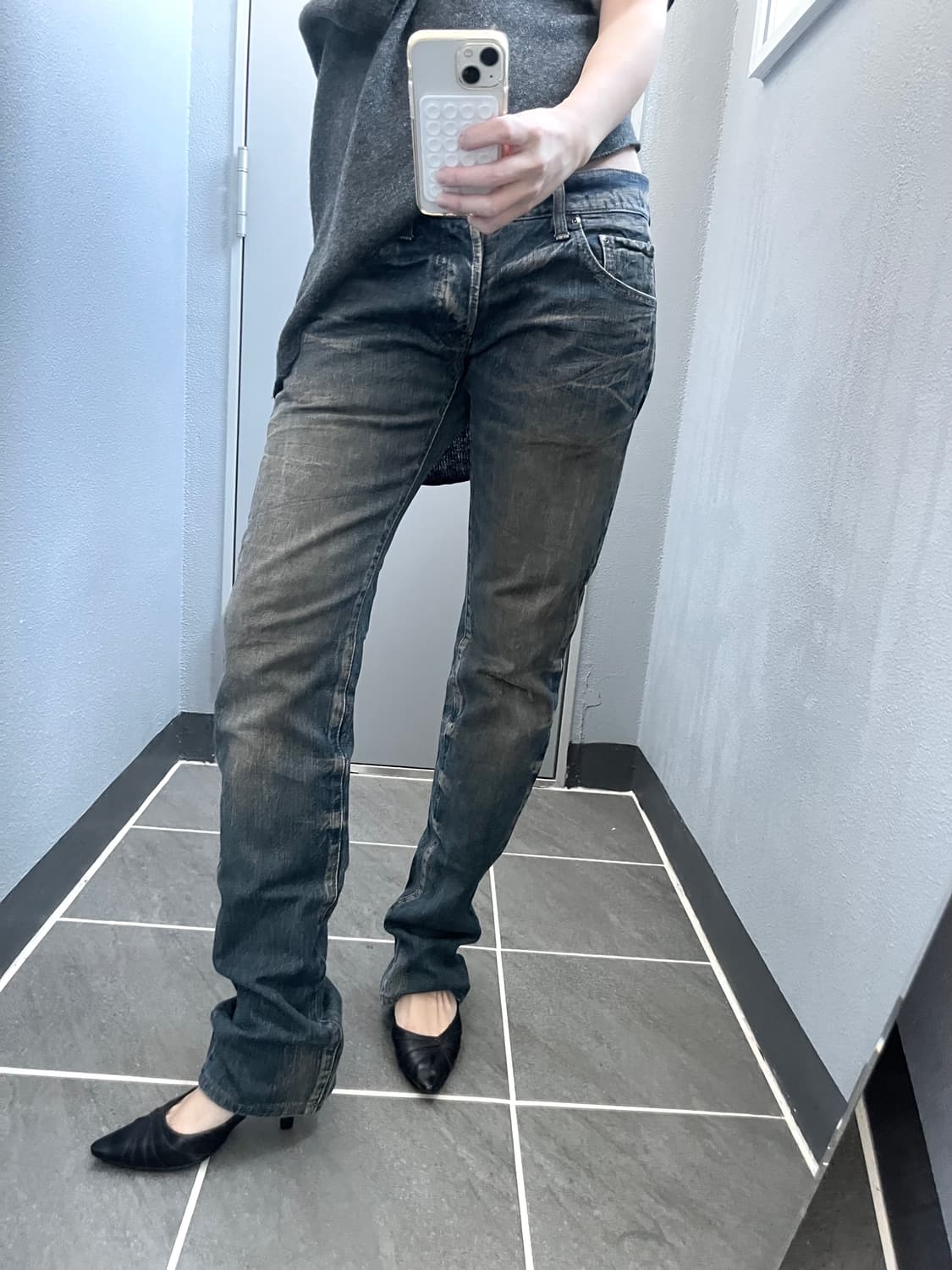 The twelve 스트레이트 데님 팬츠 상품이미지2