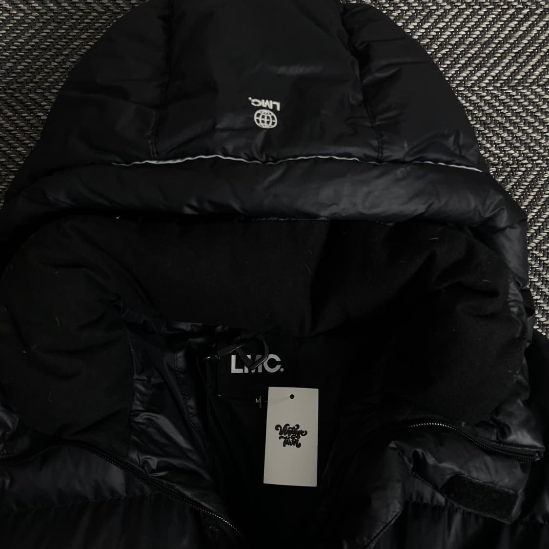 LMC 블랙 박시핏 다운 롱패딩 y 2827 상품이미지6