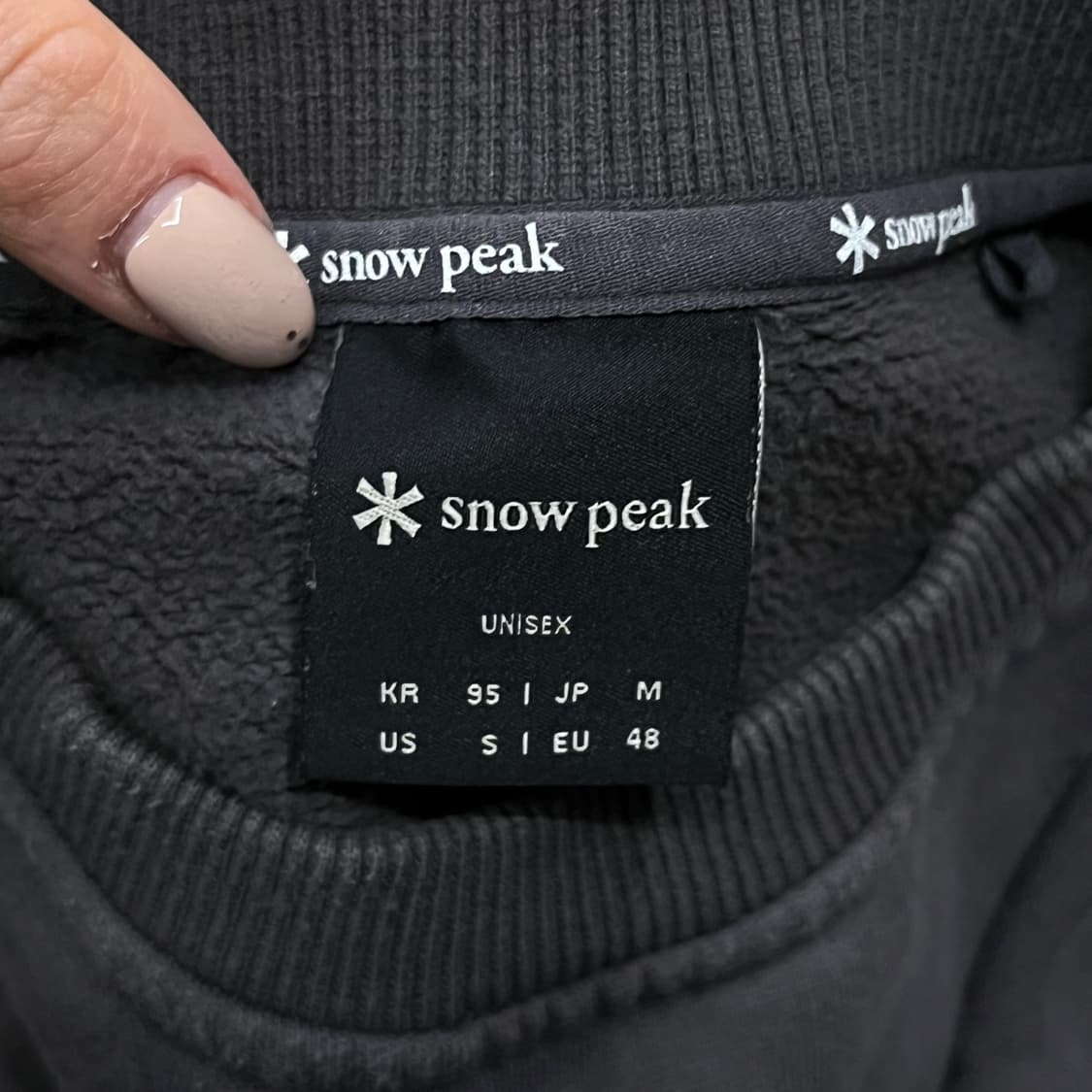 [정품/M] 스노우피크 어패럴의 맨투맨 상품이미지5