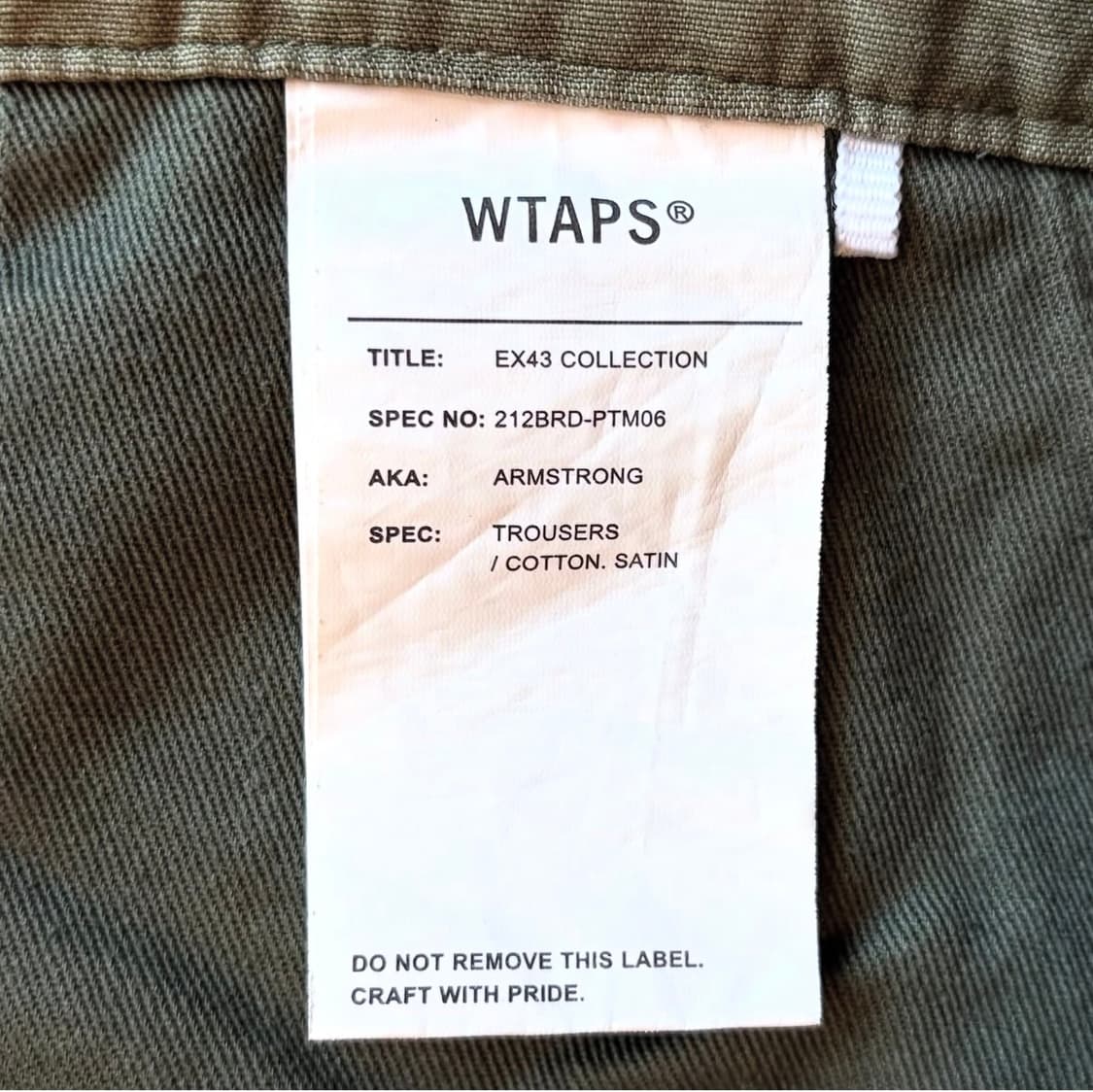 21aw 더블 탭스 트라우저 팬츠 상품이미지9