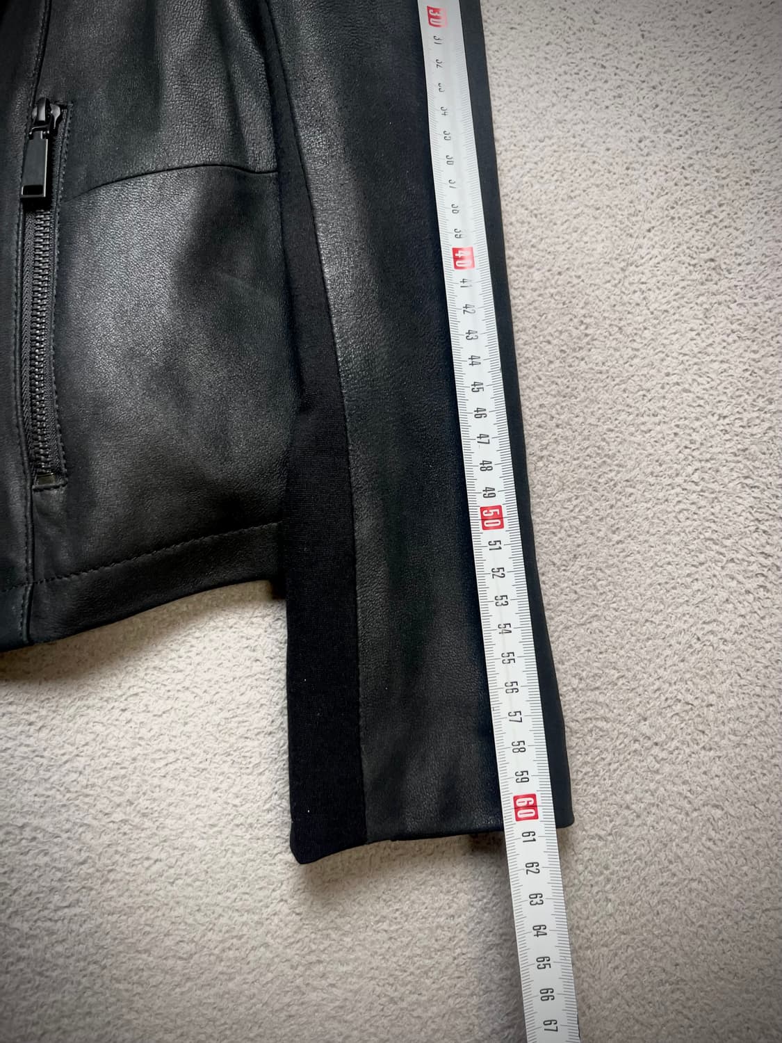 [S] T TAHARI 하이넥 레더자켓 - 양가죽자켓 상품이미지5