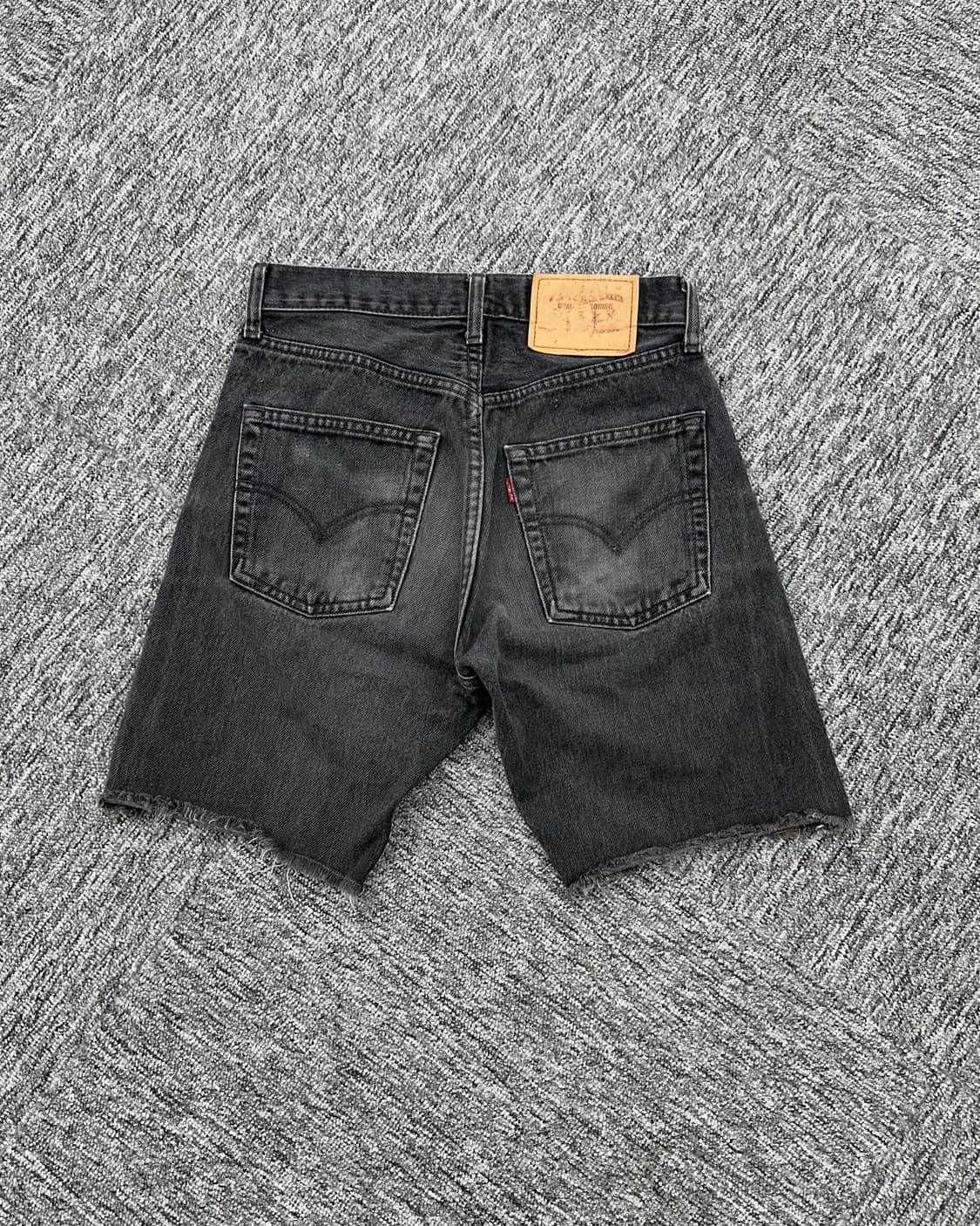 (허단35)90'S 리바이스 505 흑청반바지-M959 상품이미지4