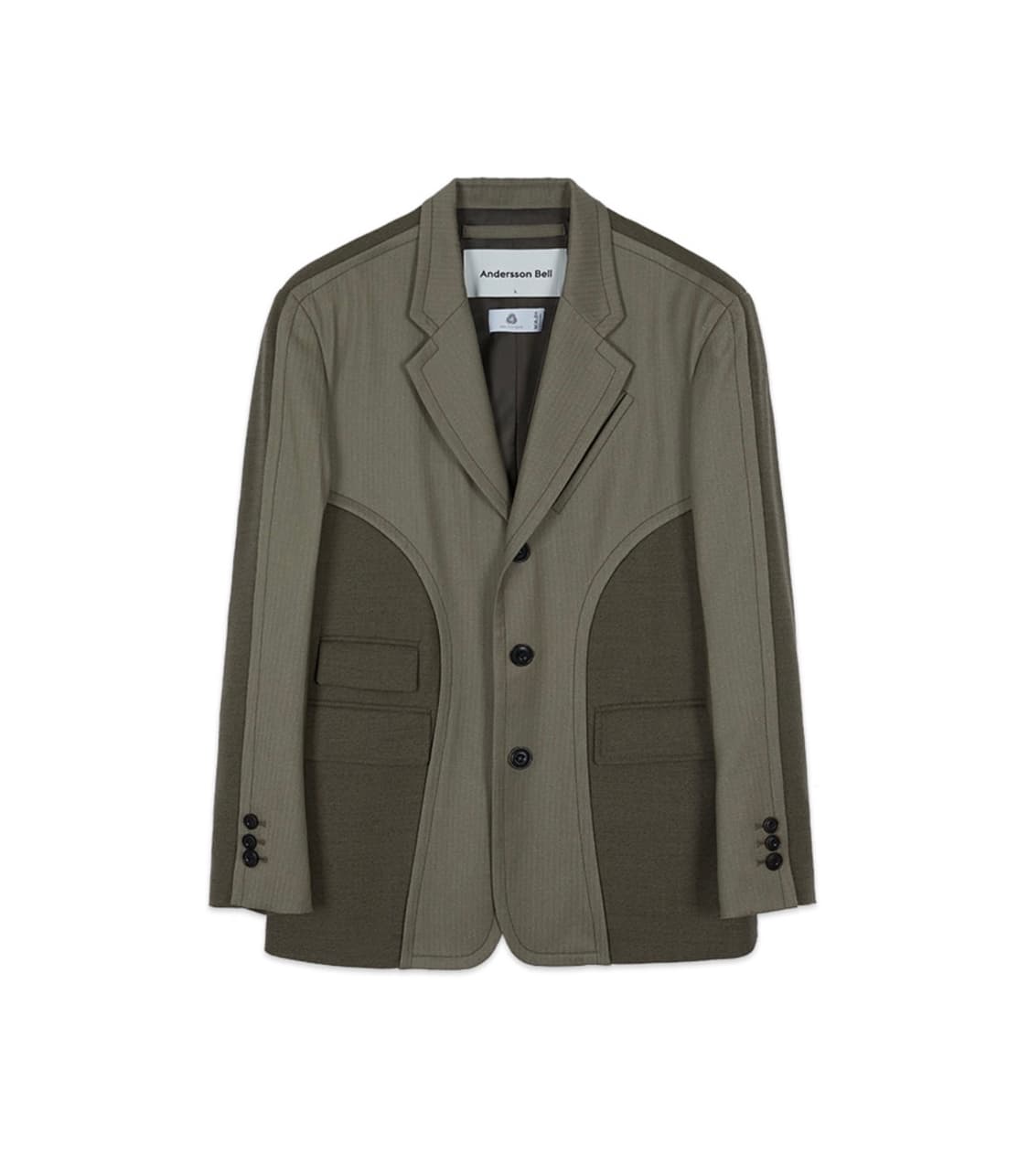 앤더슨벨 토템 22 콘트라스트 울 자켓 브라운 M 상품이미지1