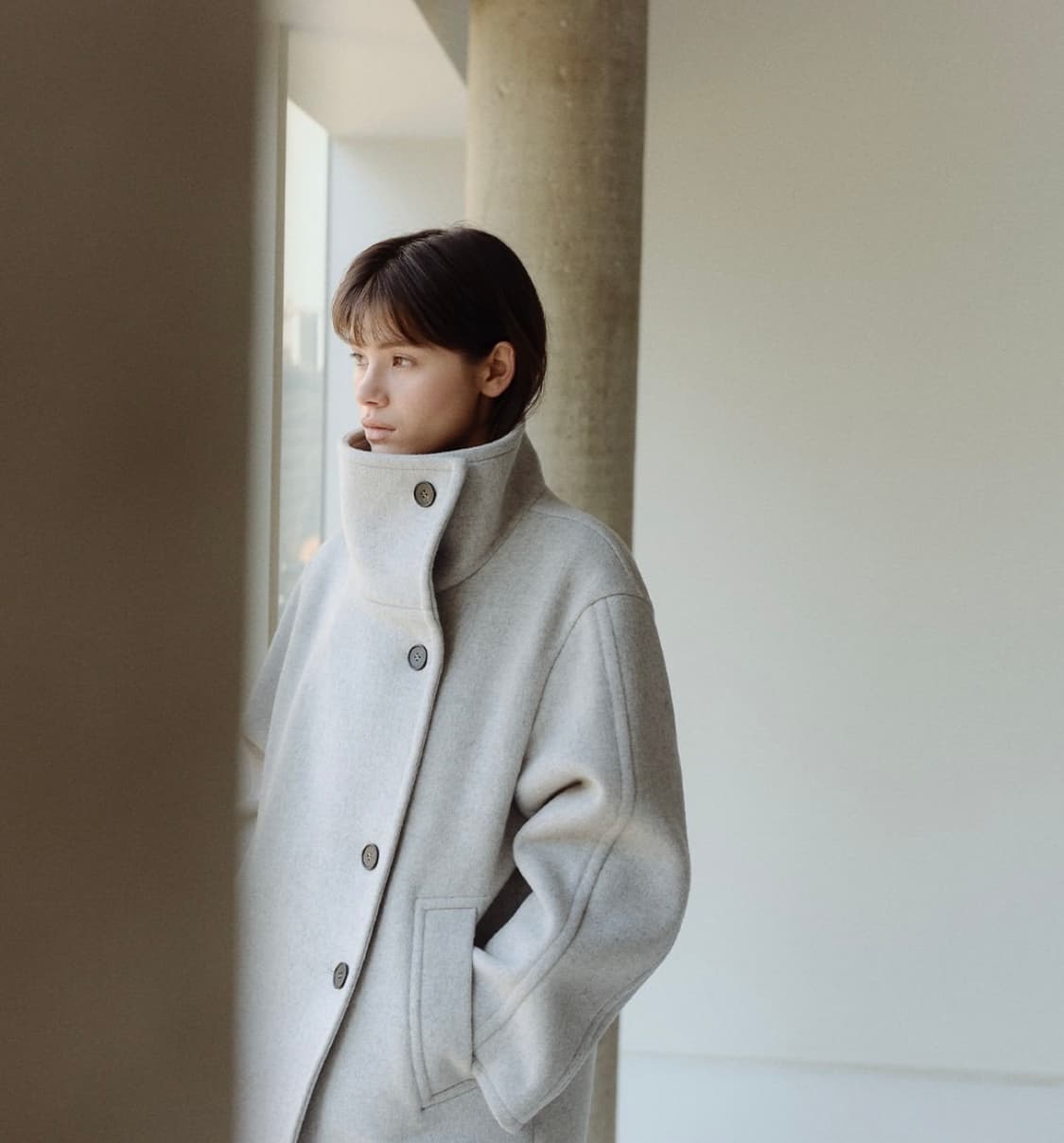 이아 HAYES HALF COAT M size 판매 상품이미지2