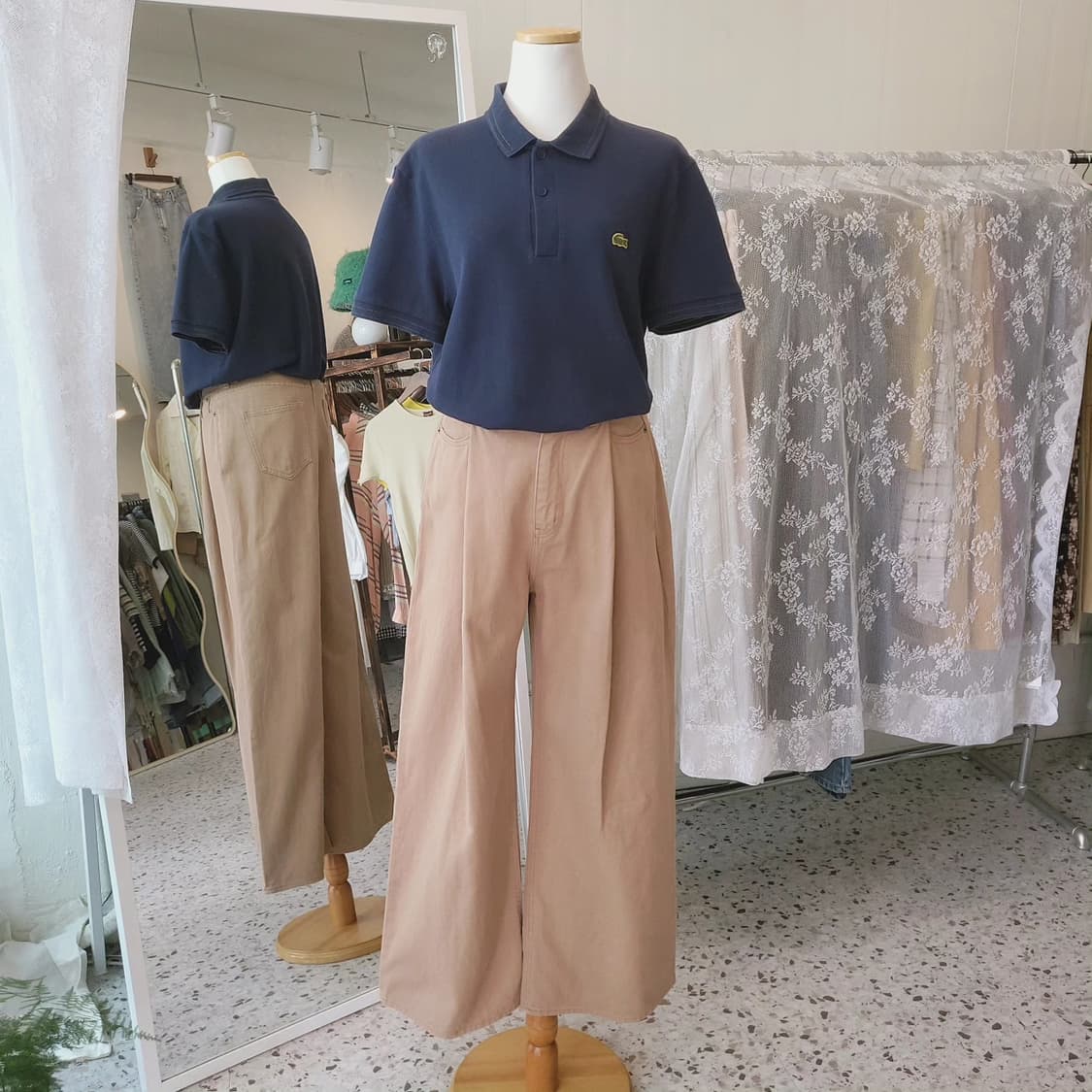 라코스테 레귤러핏 네이비 피케티셔츠 상품이미지10