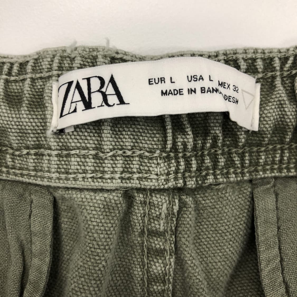 자라 워싱 가먼트 카고밴딩팬츠 34 인치  상품이미지5