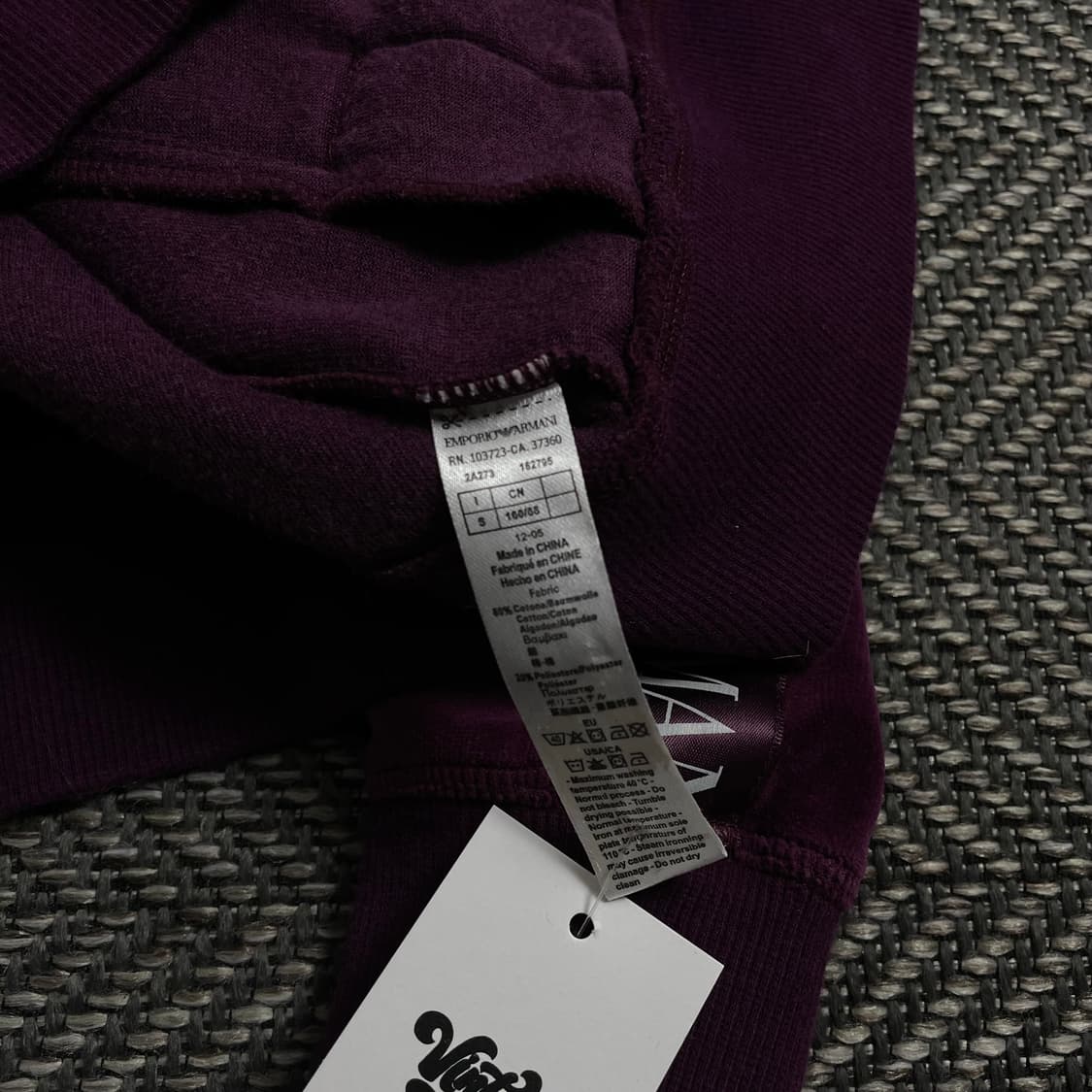 아르마니 y2k 아카이브 벨벳 후디 자켓y 4221 상품이미지6