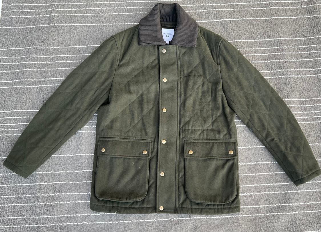 유니클로x JW앤더슨 콜라보  니트 카라 헌팅 재킷  상품이미지1