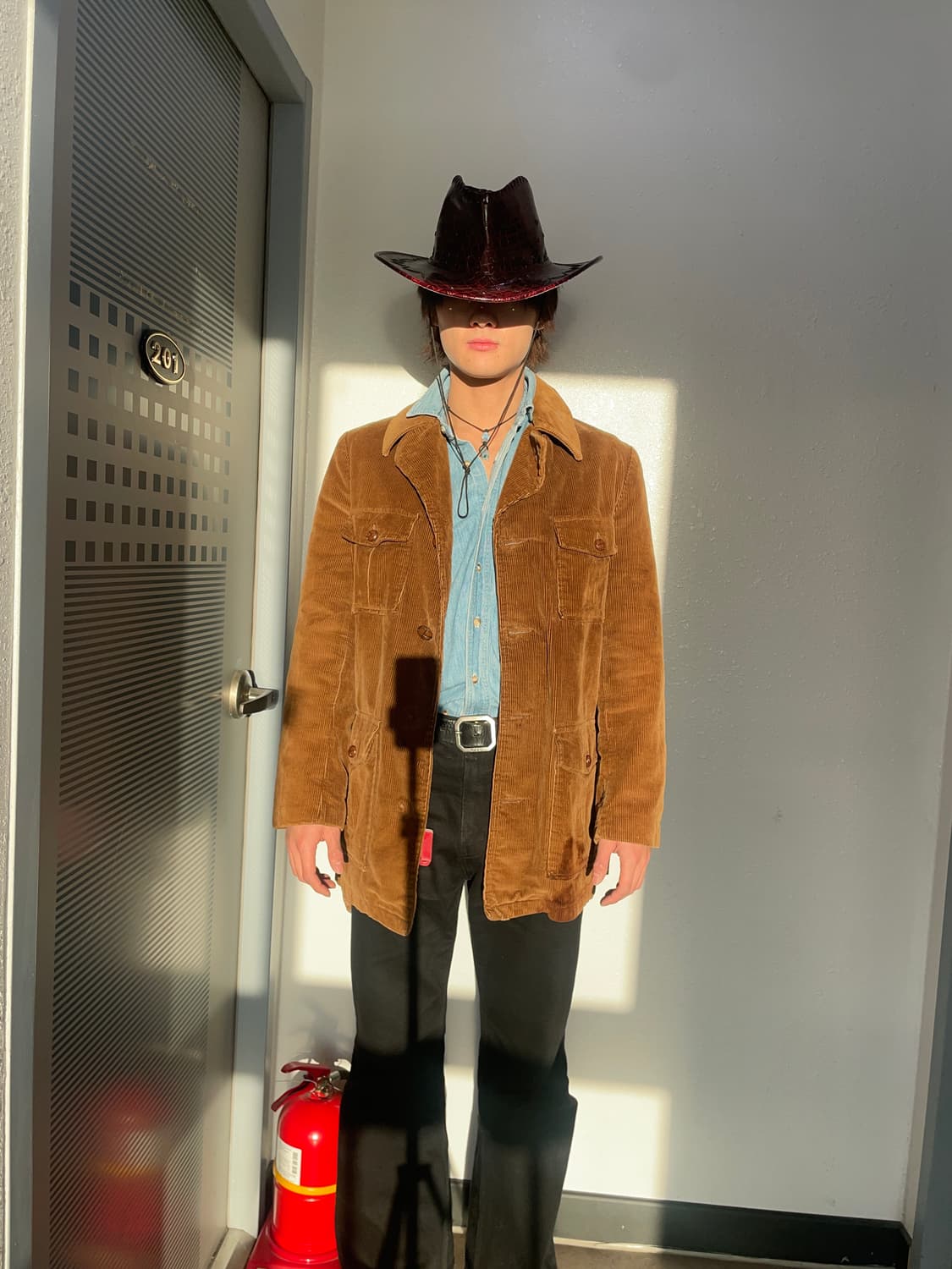 70’s sears  웨스턴 코듀로이 렌치자켓 상품이미지1