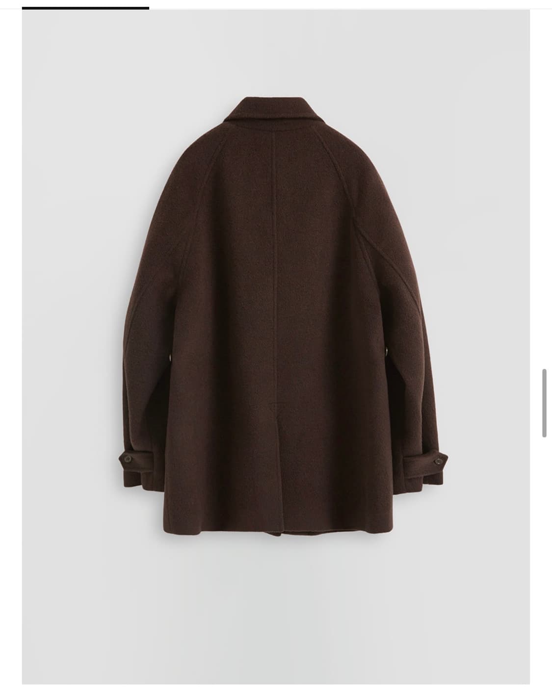 하네 파운드 울 하프 트렌치 코트_Deep Brown 상품이미지6