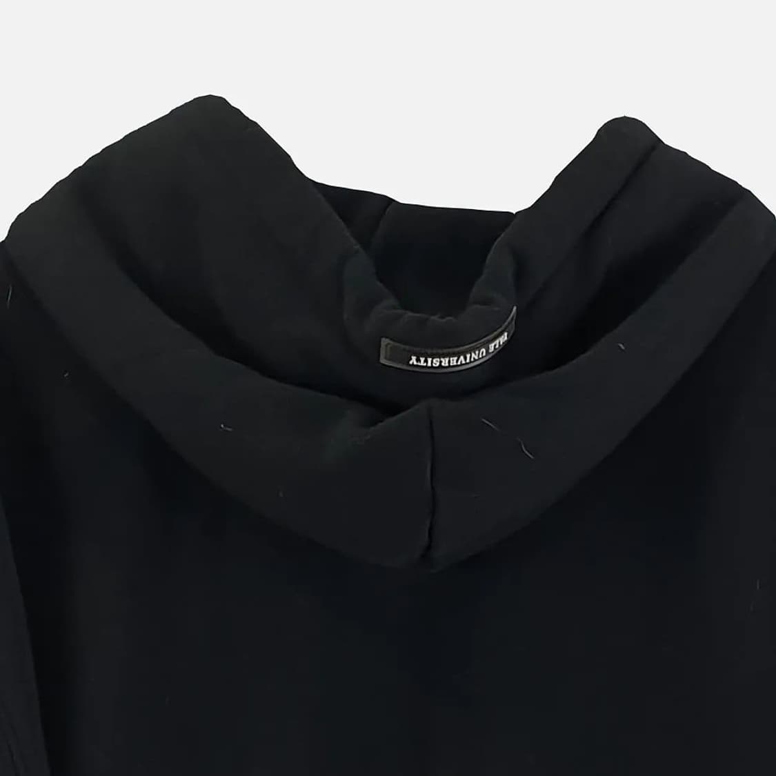 YALE 블랙 공용 후드티 S N5012 상품이미지3