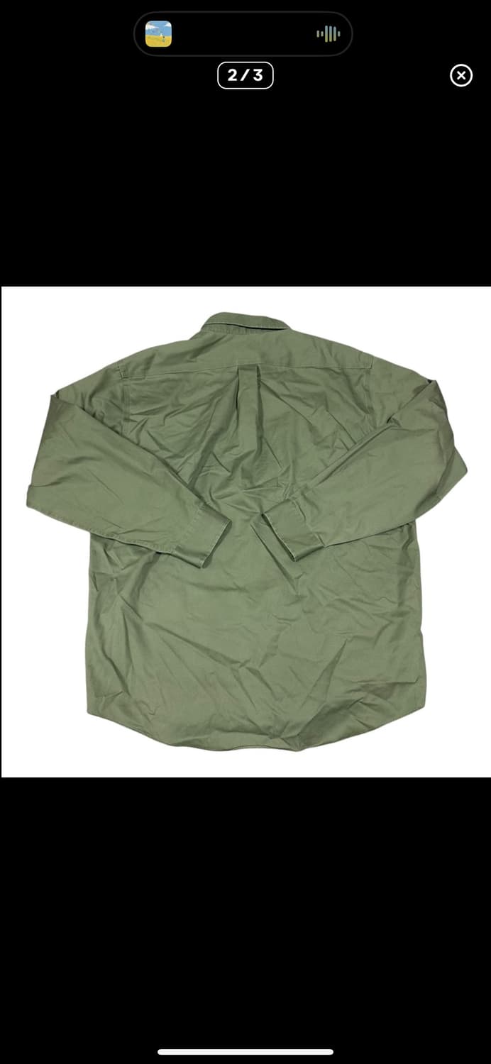 (바배) LLB 엘엘빈 오버핏 카키 셔츠 상품이미지2