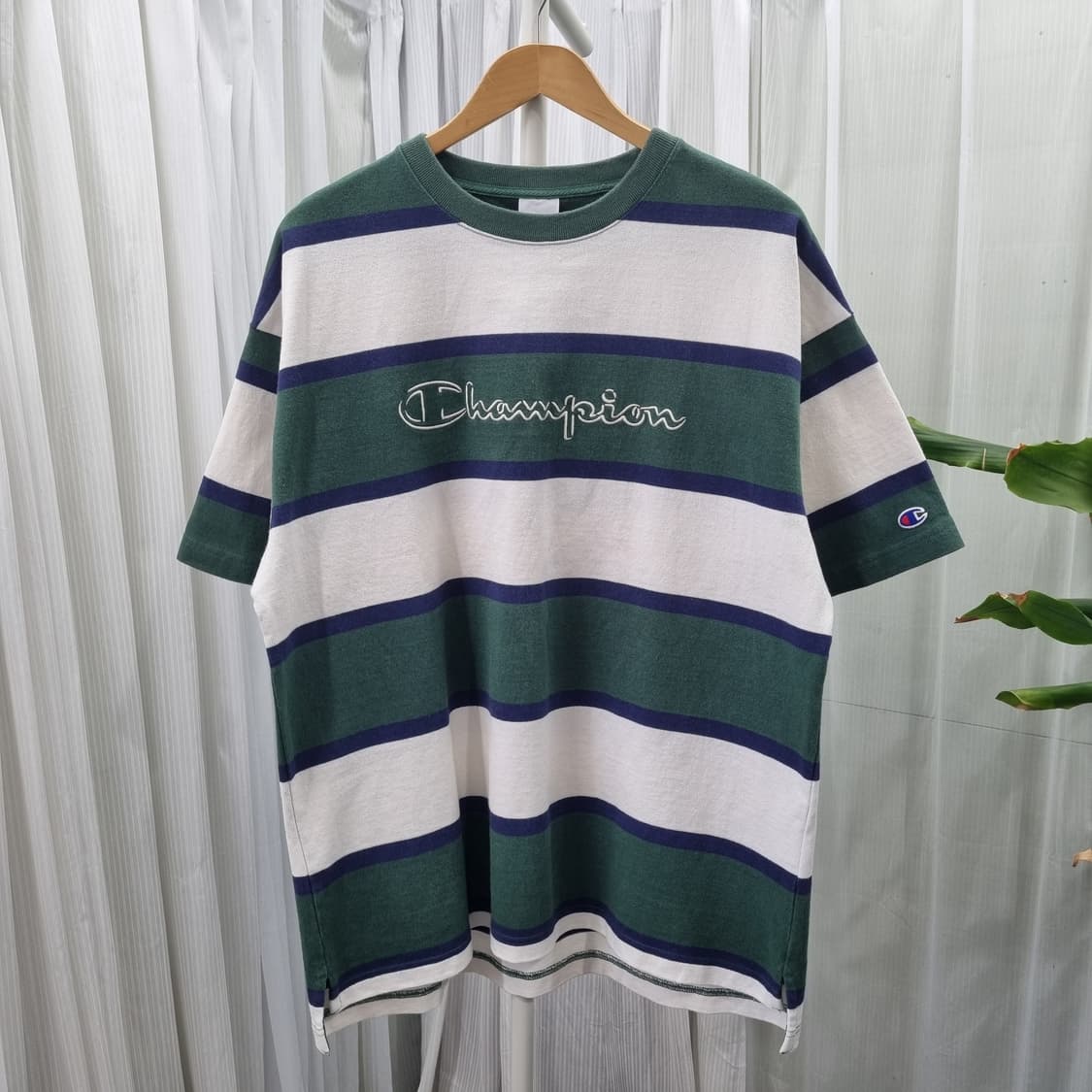 챔피온 Champion C3-R303 스트라이프 반팔티 1985 상품이미지1