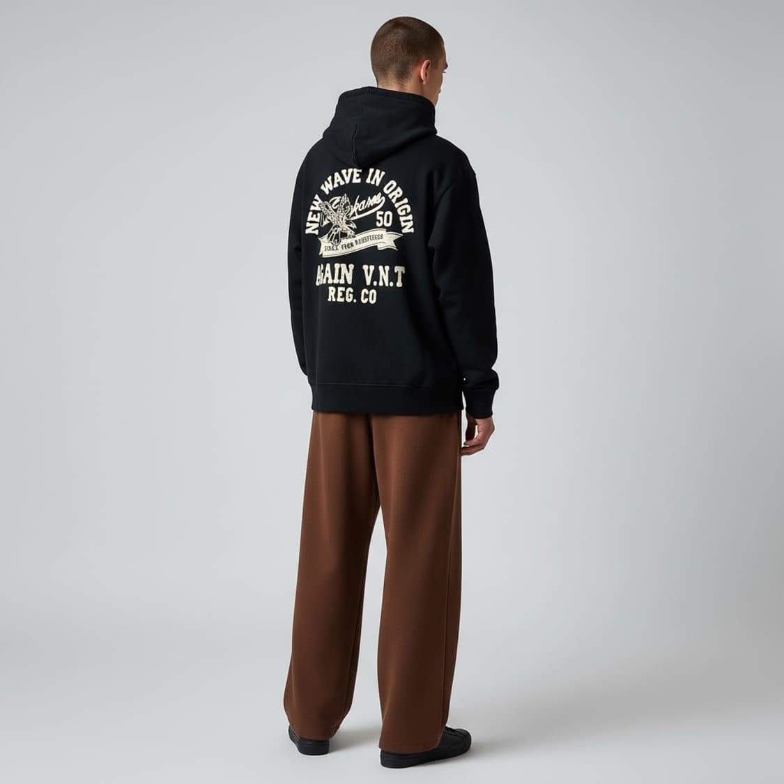 [M] Buckaroo 버커루 빈티지 블랙 후드티 상품이미지4