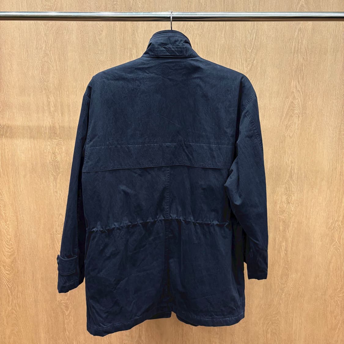 버버리 런던 캐주얼 재킷 히든 플래킷 스티치 라인 스트랩 디테일 네이비 상품이미지3