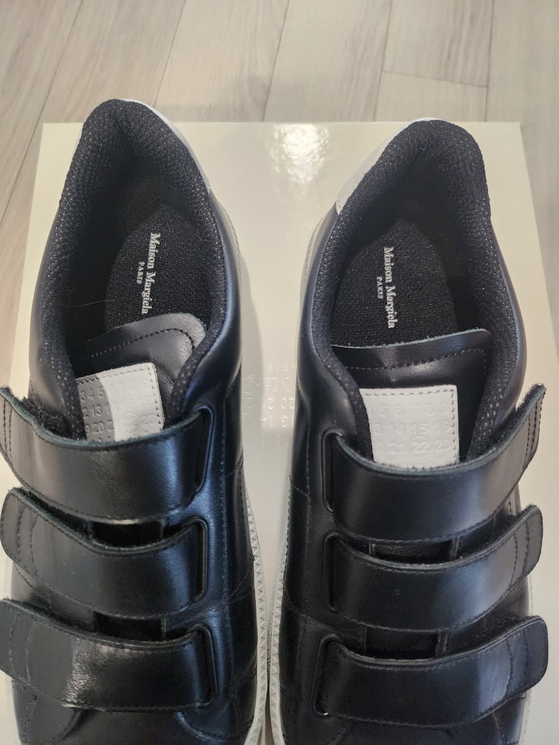 메종마르지엘라 벨크로 가죽스니커즈 41 굽5cm 상품이미지6