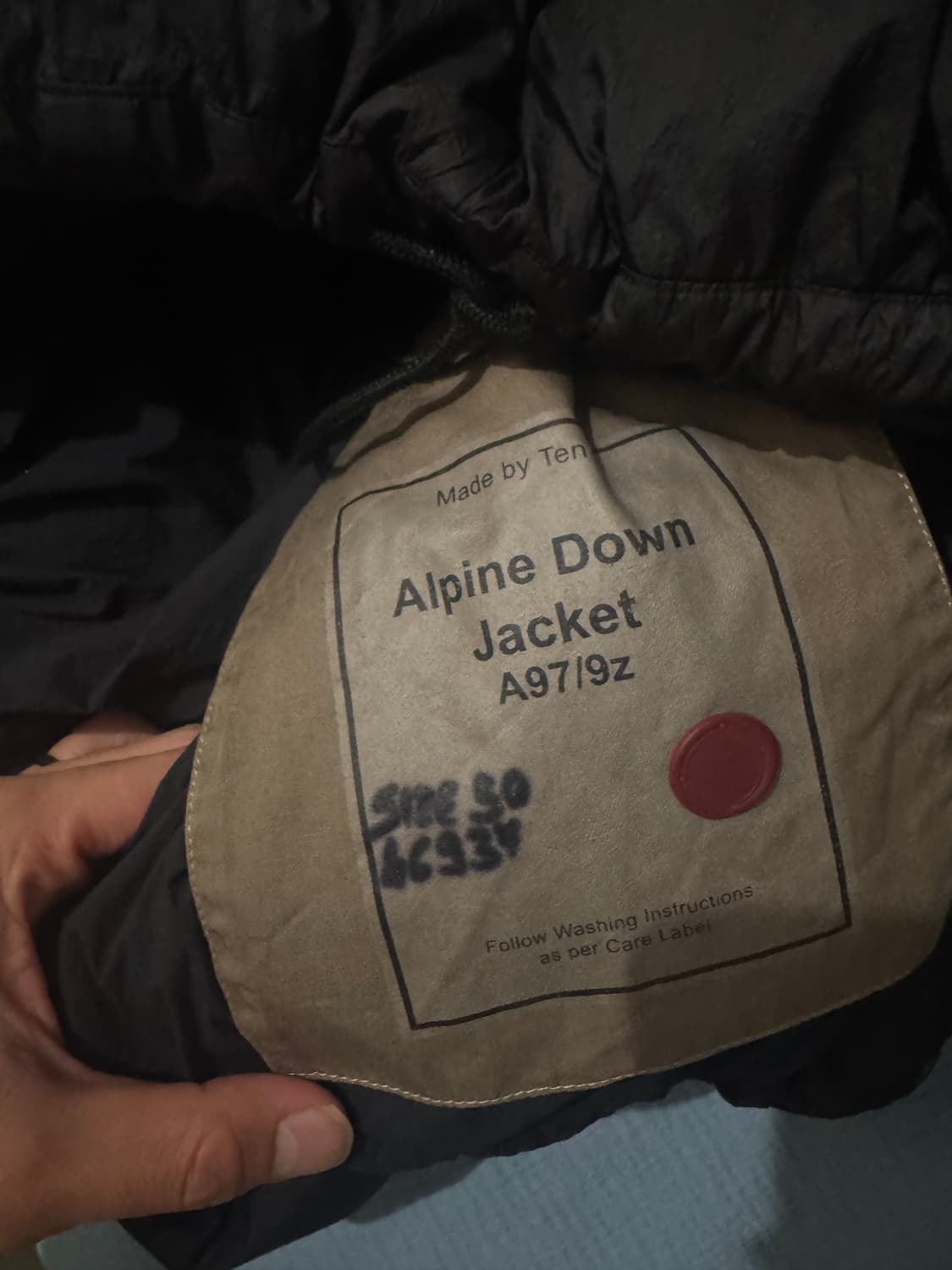 [50] Ten C (텐씨) 알파인 블랙 다운 자켓 파카 상품이미지7