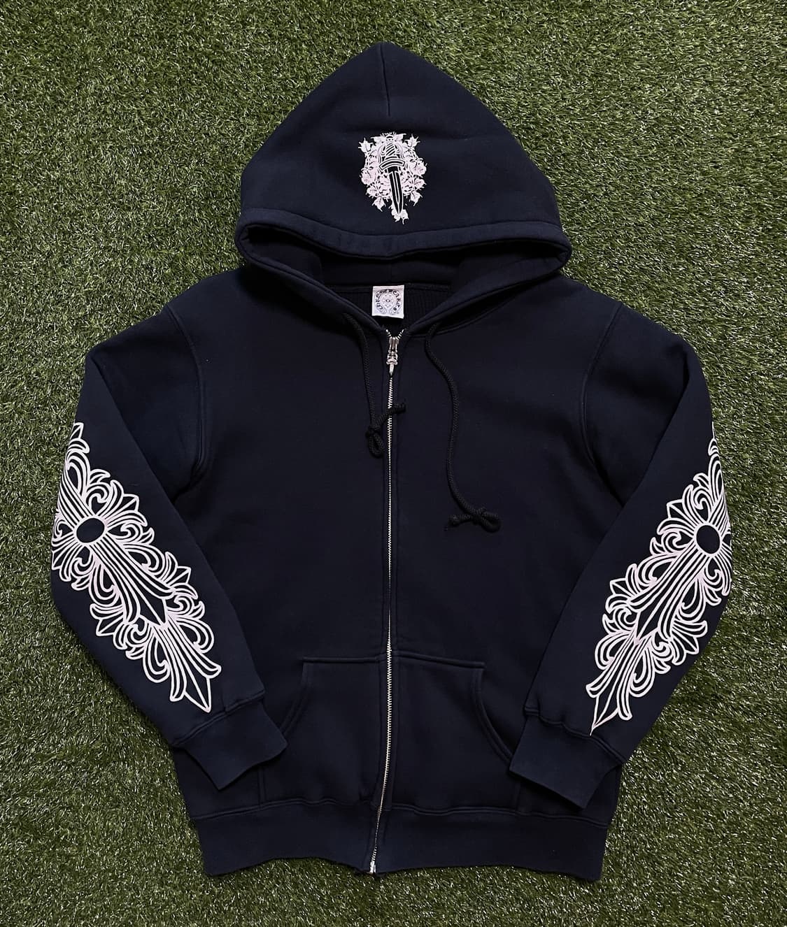 90s 올드 크롬하츠 헤비웨이트 후드 집업 상품이미지2