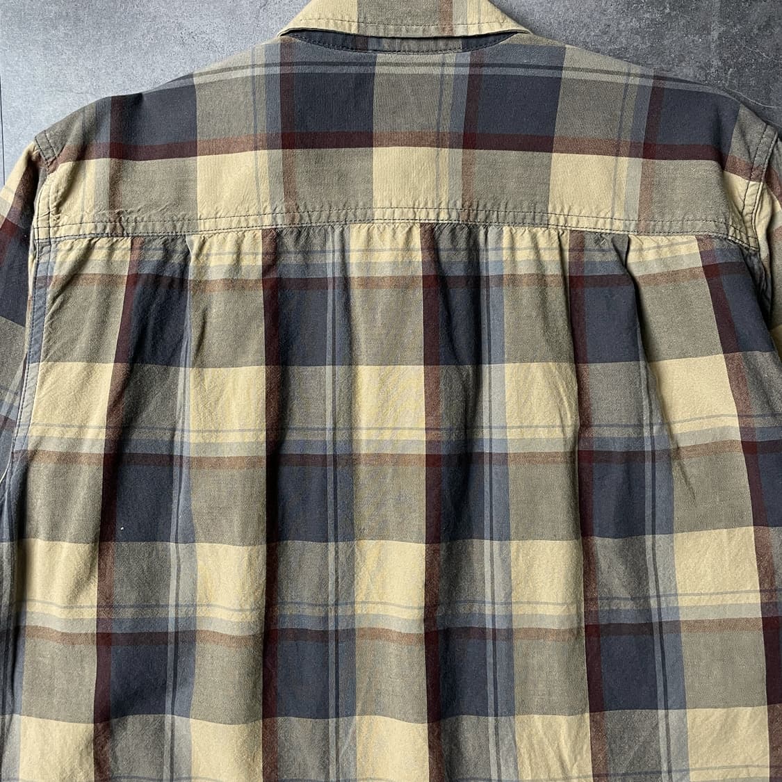 CARHARTT 칼하트 빈티지 옐로우 체크 워크 셔츠 A00981 상품이미지7