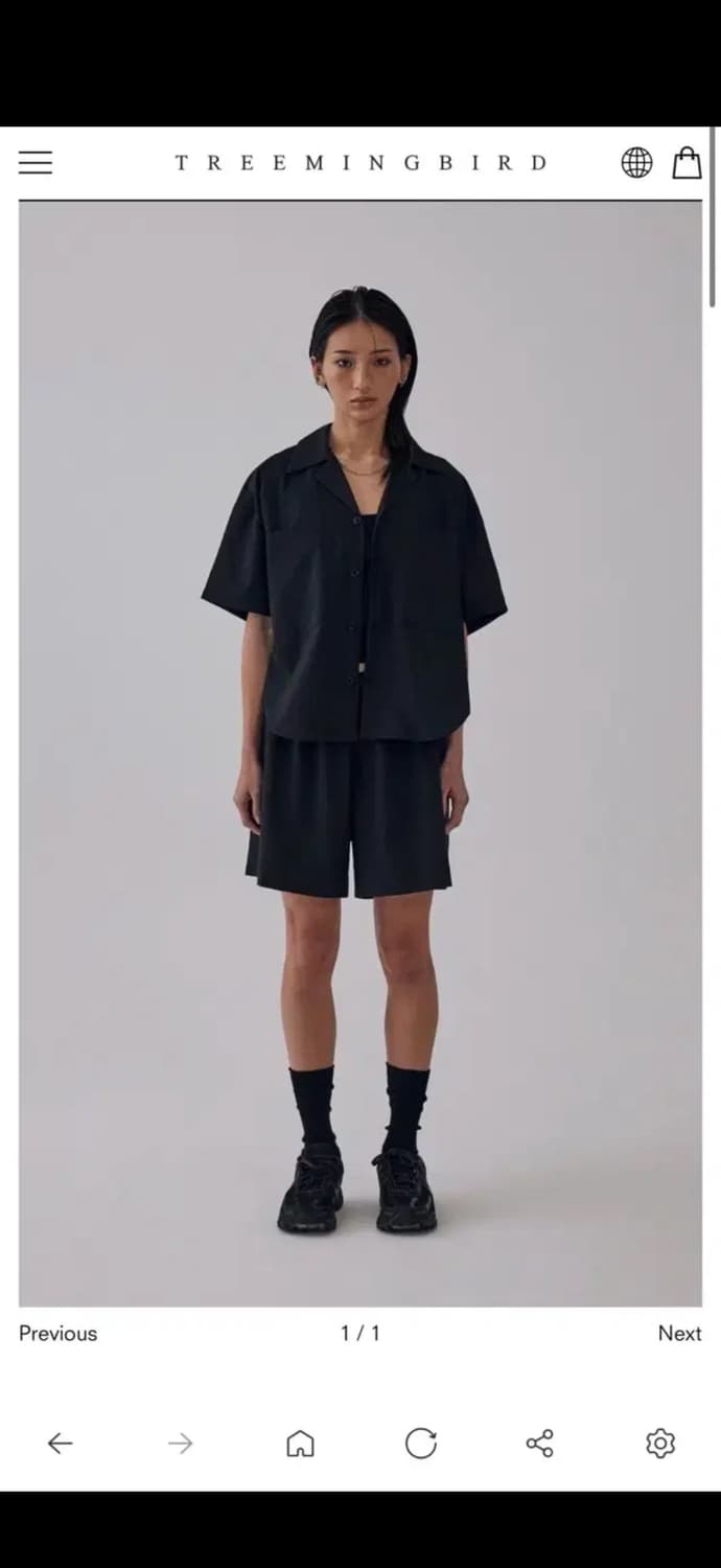 트리밍버드 파자마 셋업 셔츠 상품이미지1