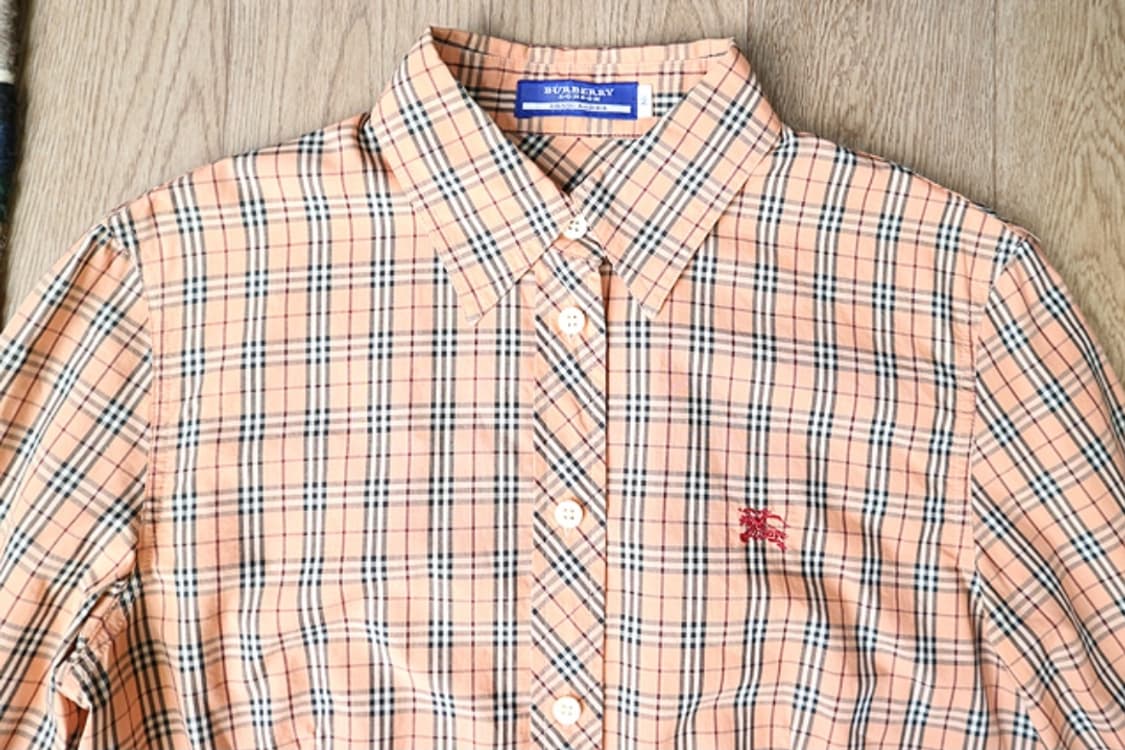 BURBERRY 버버리 블루라벨 핑크&노바체크 남방 상품이미지2