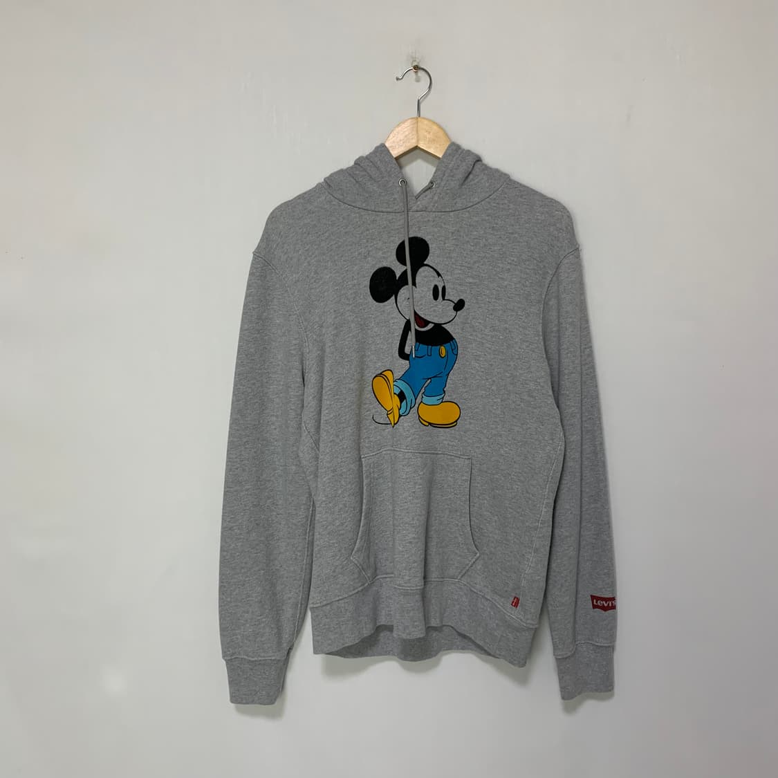 리바이스 미키마우스 콜라보 빈티지 후드티 그레이 M 상품이미지1
