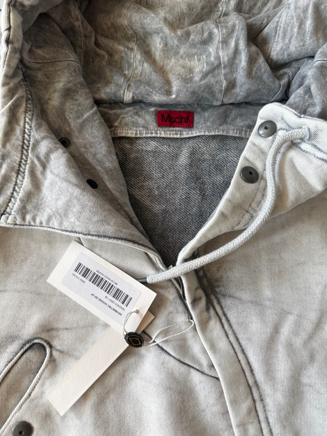미스치프 ASYMMETRIC HOODIE ZIP-UP 판매 상품이미지10