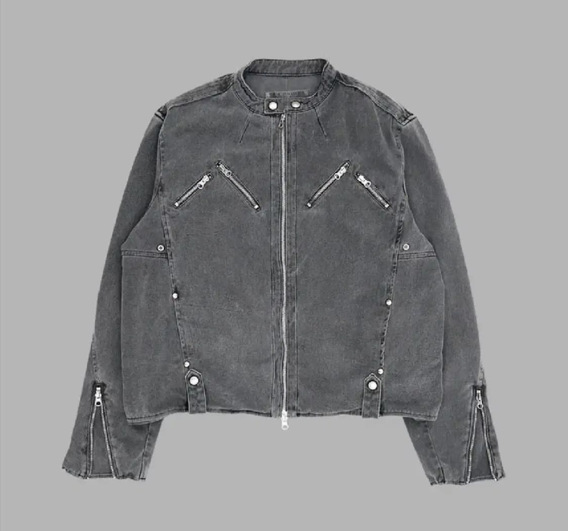 더뮤지엄비지터 피그먼트 라이더 자켓 M 상품이미지1