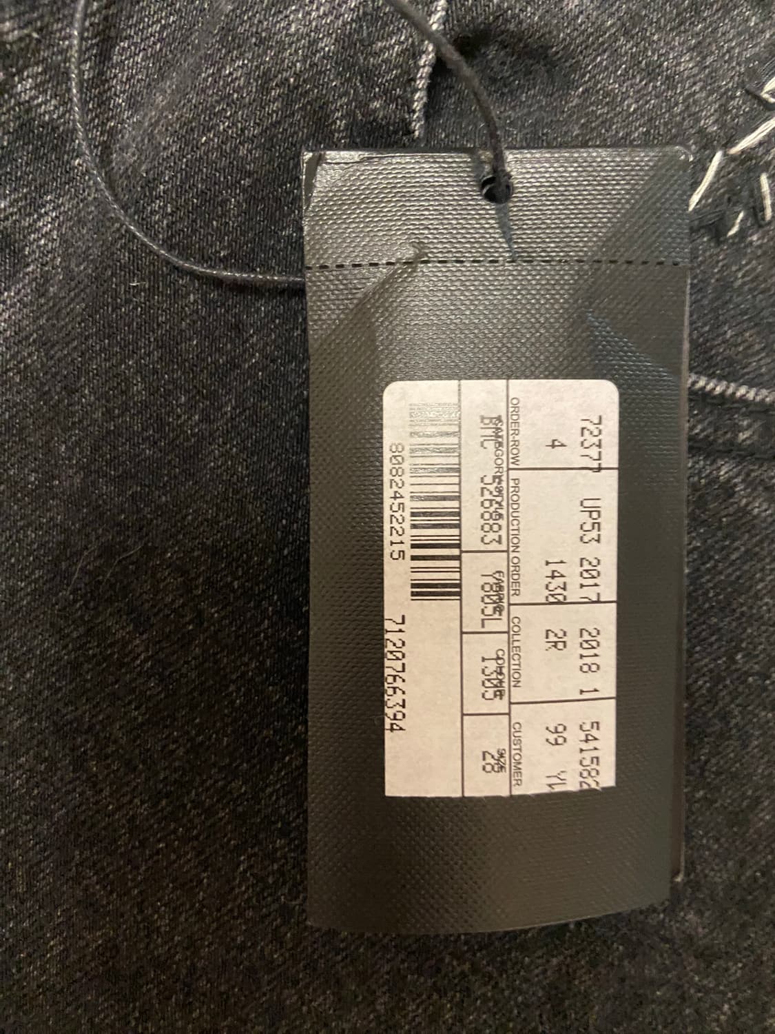 17aw 생로랑 흑청 데님 상품이미지2