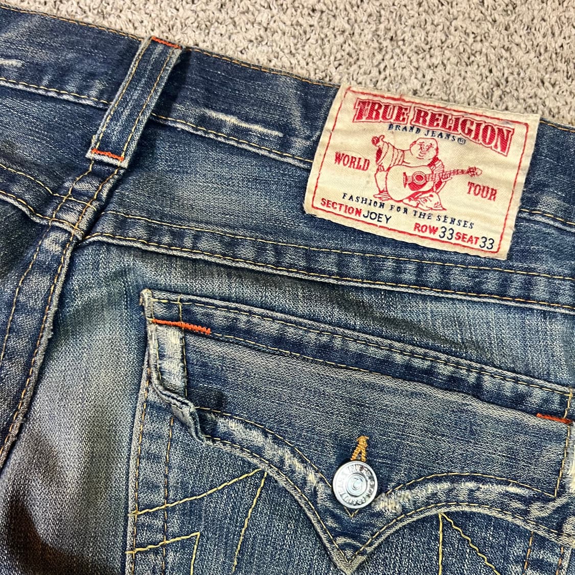 트루릴리젼 워싱 부츠컷 데님 팬츠 상품이미지3