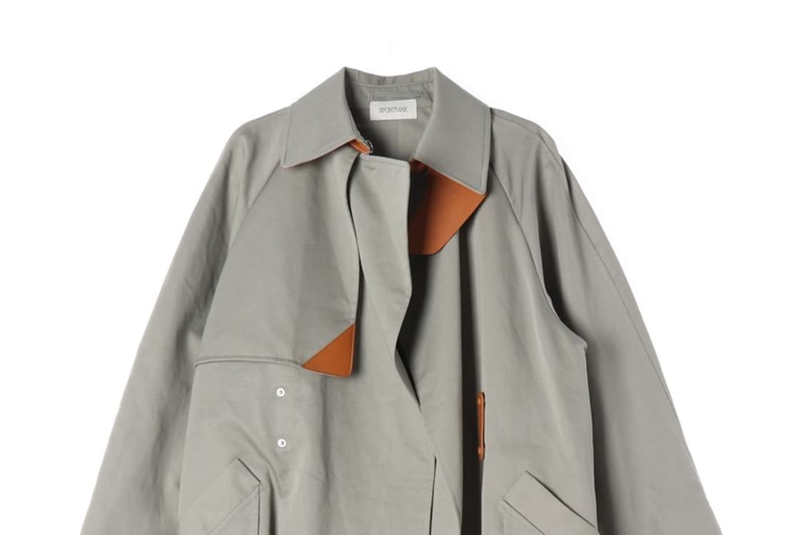 스포트막스 유니크 카라 디테일 코튼 트렌치코트 상품이미지3