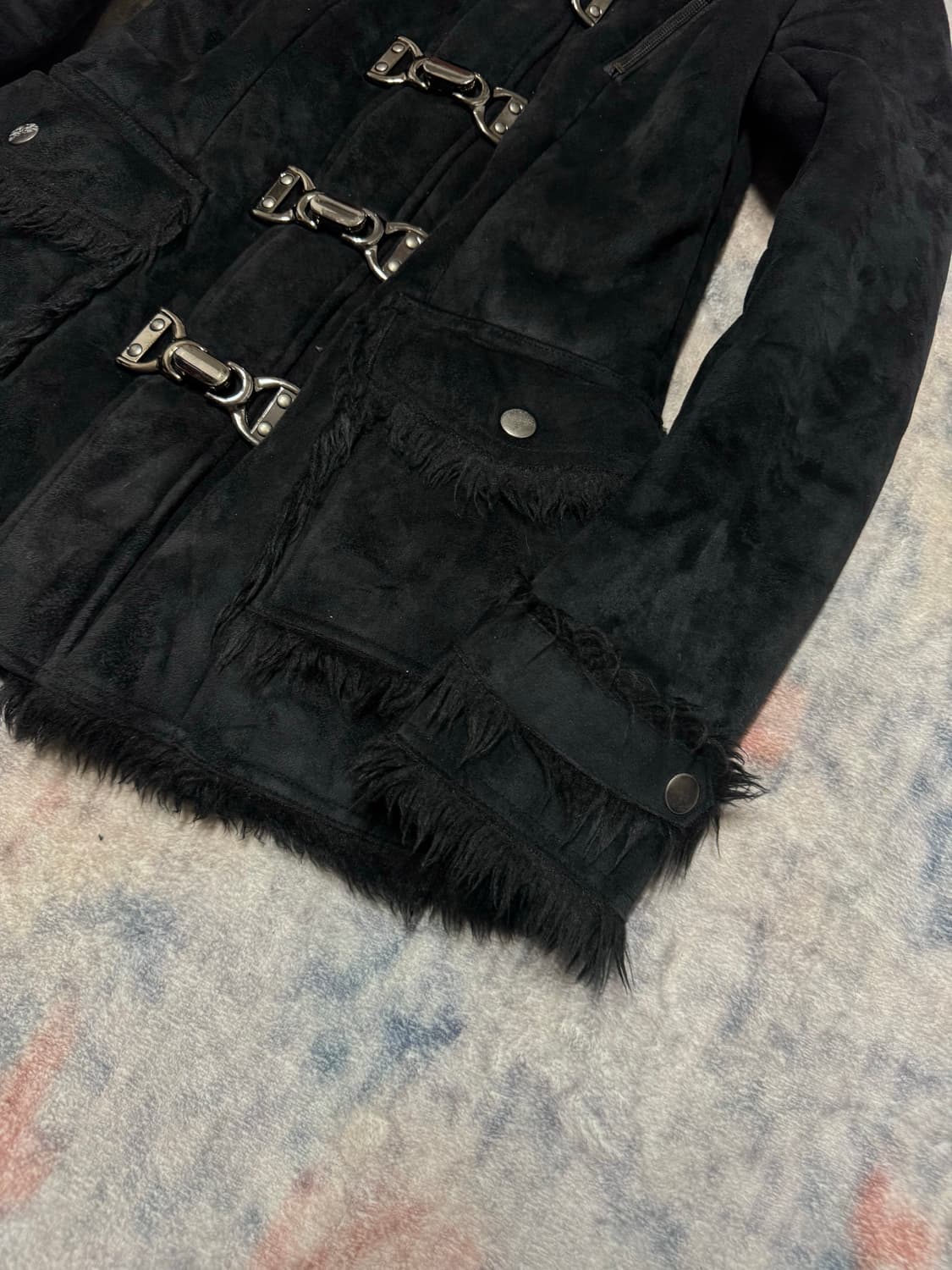 Unknown swede trimming fur fireman jacke 상품이미지6