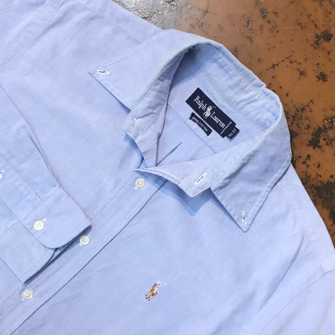 폴로랄프로렌 소라색 옥스포드 셔츠 남성 105 사이즈 상품이미지3