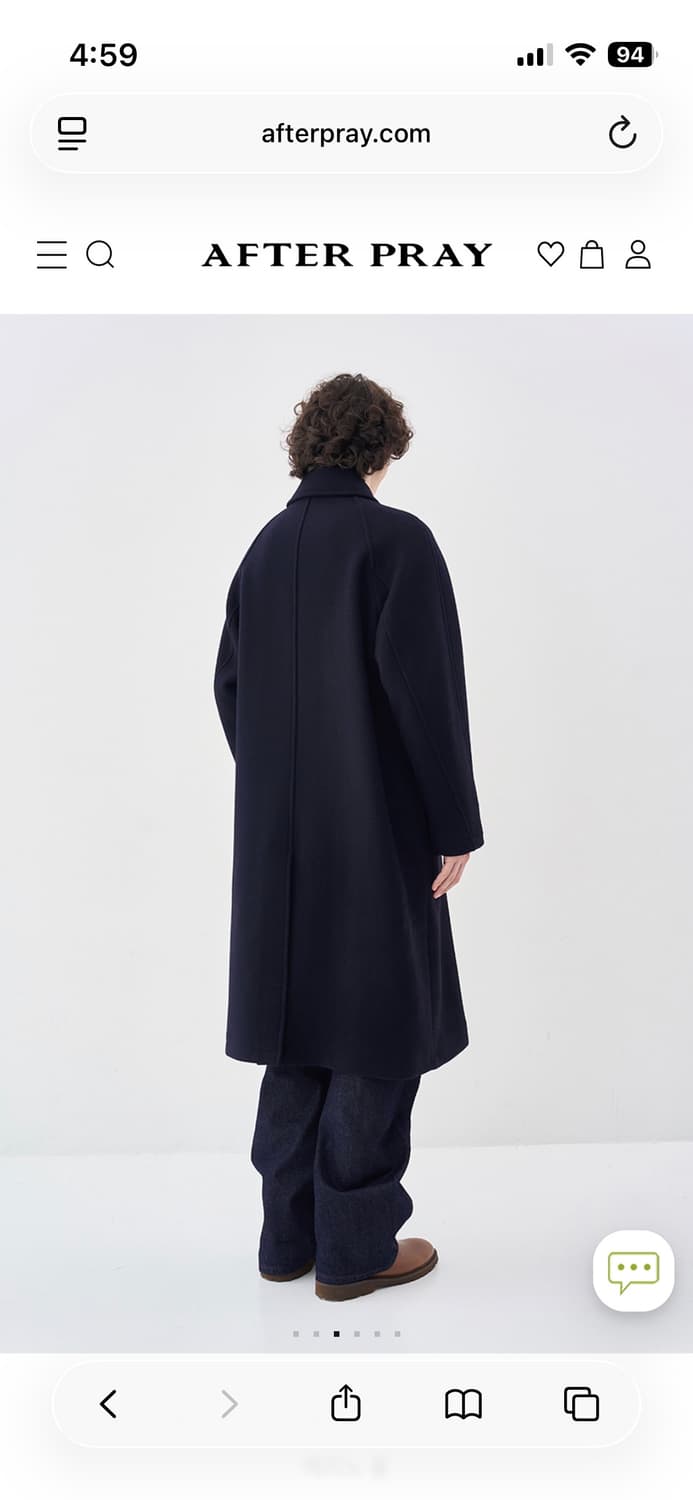 [M] 애프터프레이 투어리스트 발마칸 코트 네이비 상품이미지2