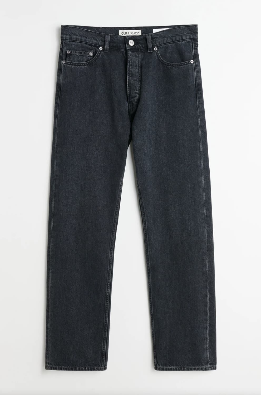 아워레가시 퍼스트컷 워시드 블랙 데님 상품이미지1