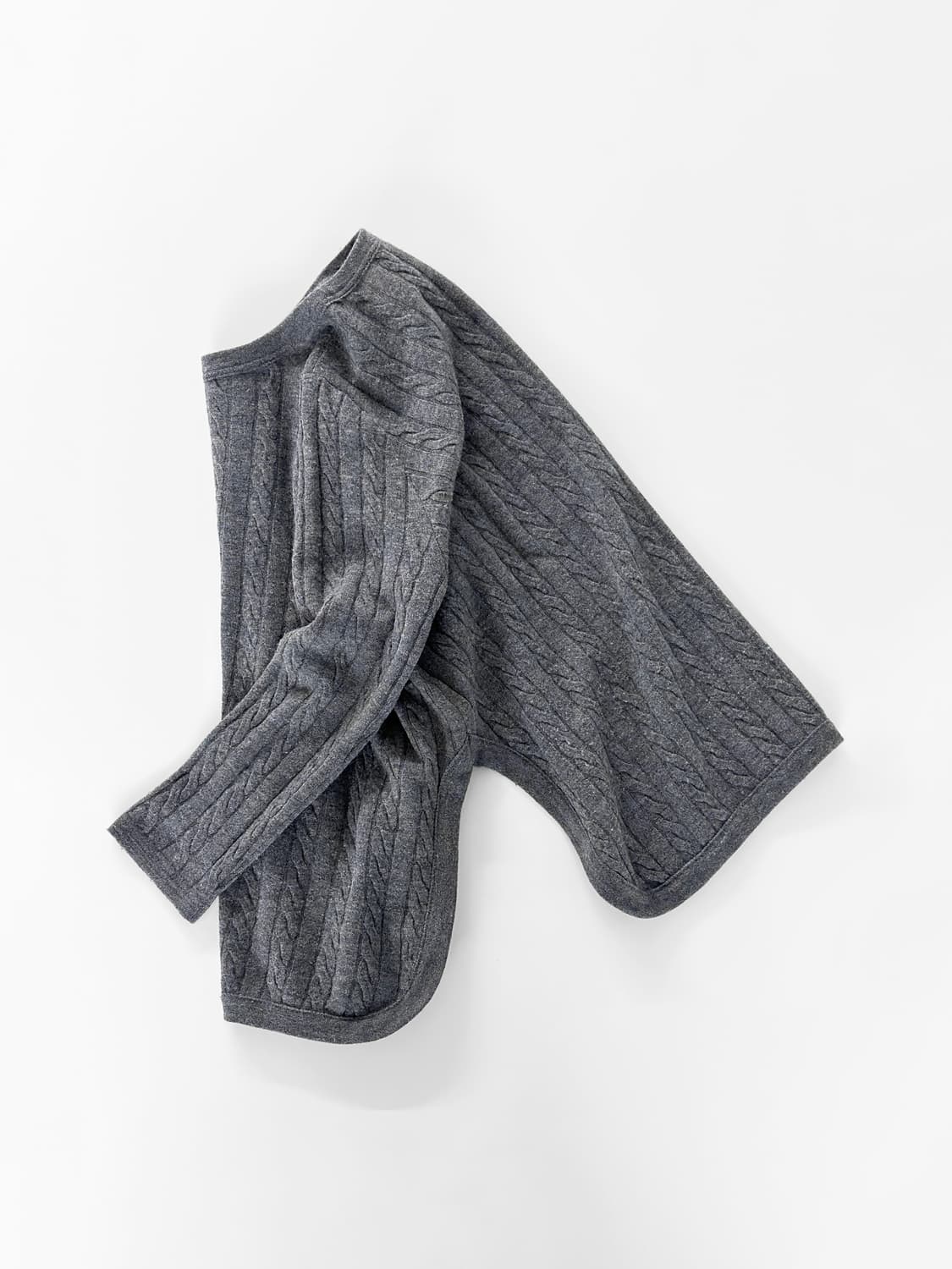 45rpm 울 케이블 니트 크루넥 스웨터 상품이미지1