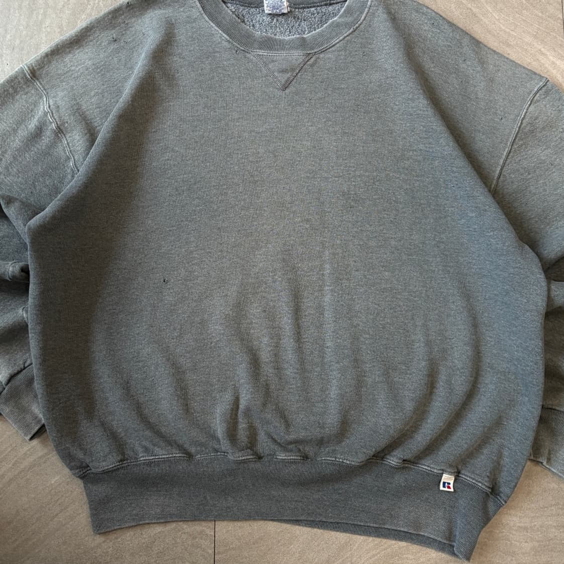 90s Russell 90년대 멕시코 생산 러셀 블랭크 그레이 스웻셔츠 상품이미지3