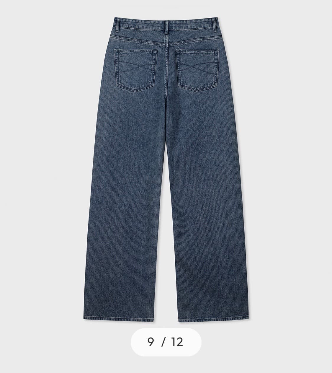 [W30L32] 벨리에 트루와이드 데님 팬츠 웨일 인디고 상품이미지2