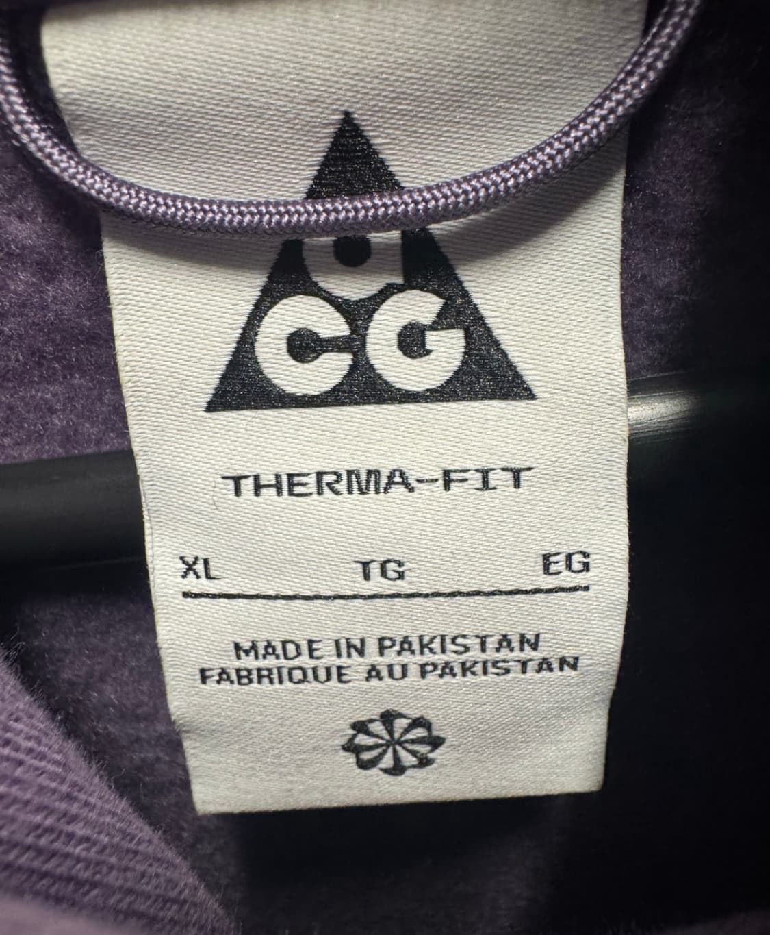 나이키ACG 써마핏 후드티 퍼플 XL 상품이미지5