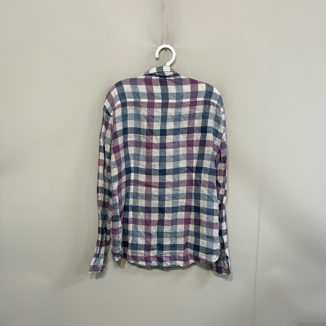 헤지스 린넨 체크 셔츠 남방 100 상품이미지3