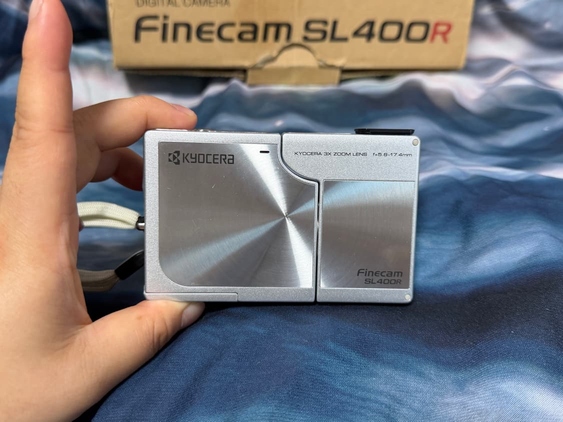 교세라 파인캠 sl400r 카메라 디카 실버 미품 풀박스🤍✨ 상품이미지2