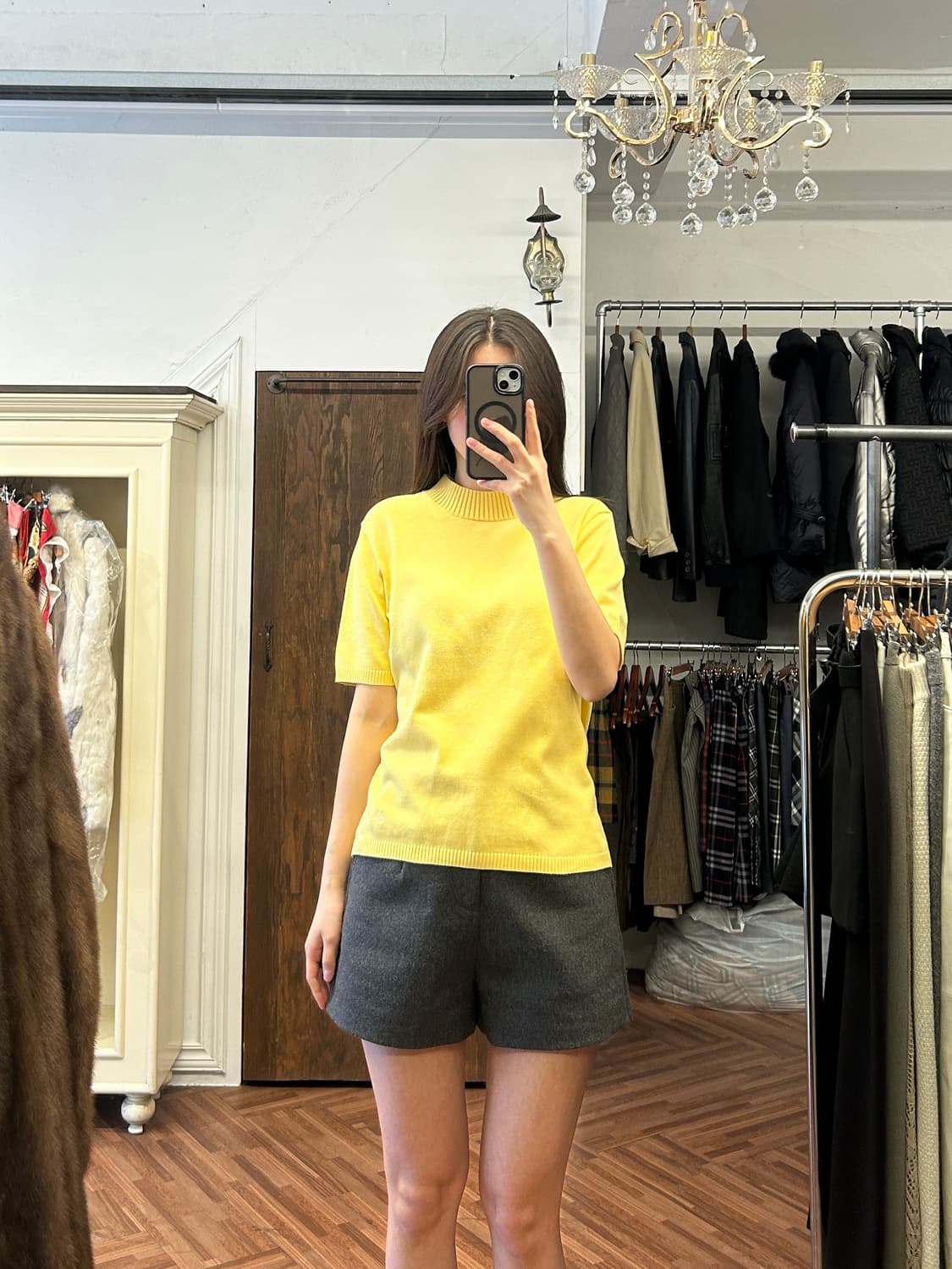 버버리 정품 연노랑 반팔니트 상품이미지7