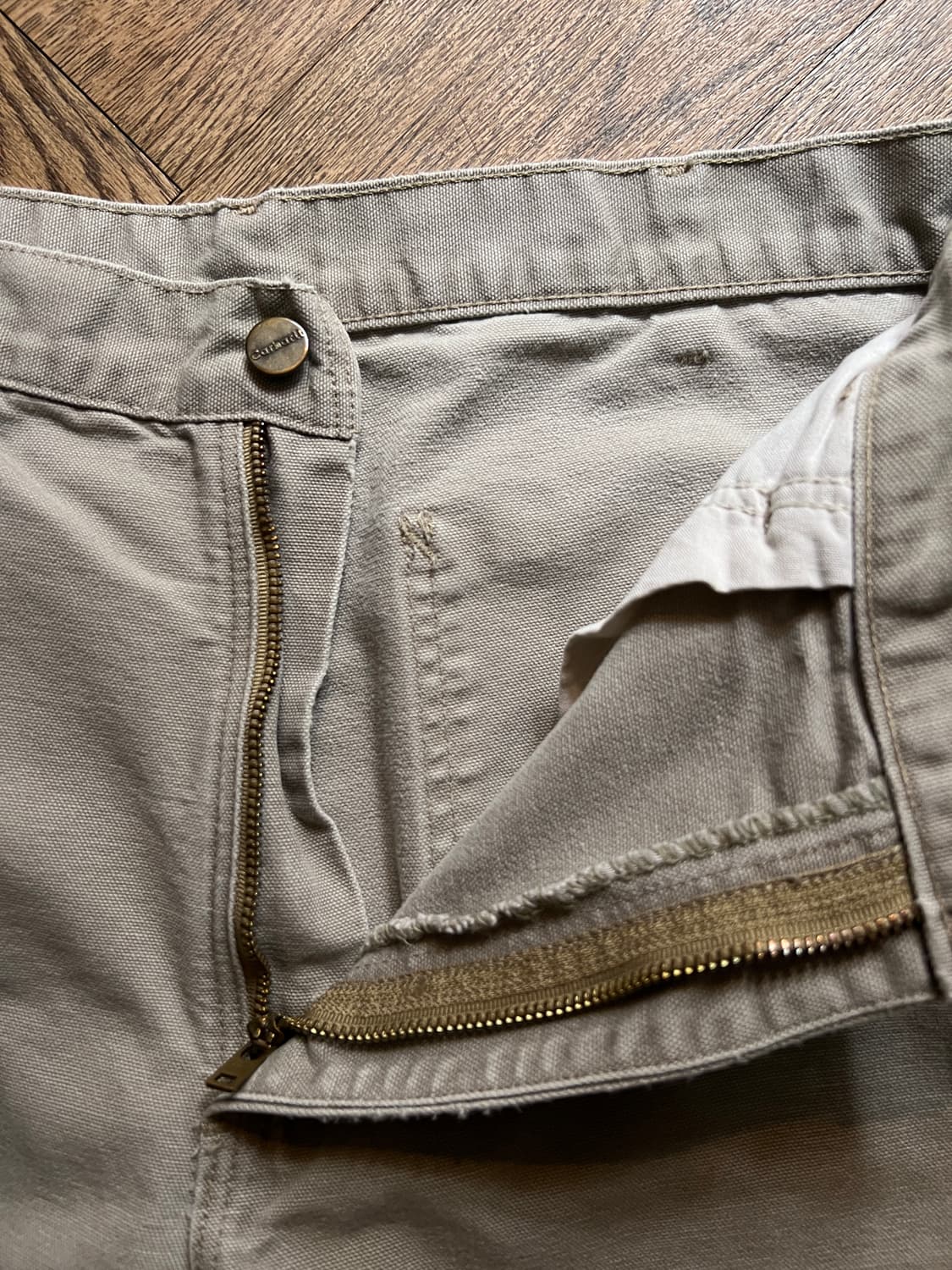 [34]칼하트 USA 덩가리핏 데저트 탄 싱글니 카펜터 워크 팬츠 상품이미지3